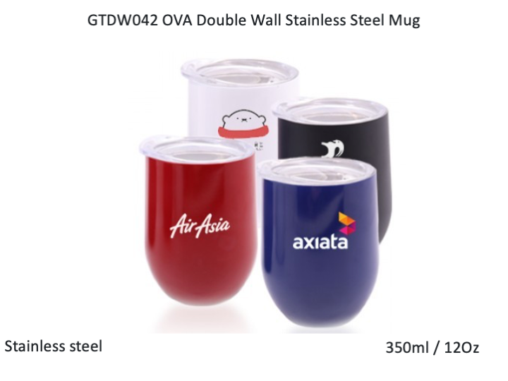 OVA Double Wall Stainless Steel Mug - 350ml