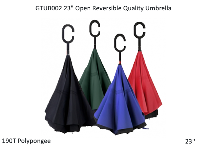 23" Open Reversible Quality Umbrella