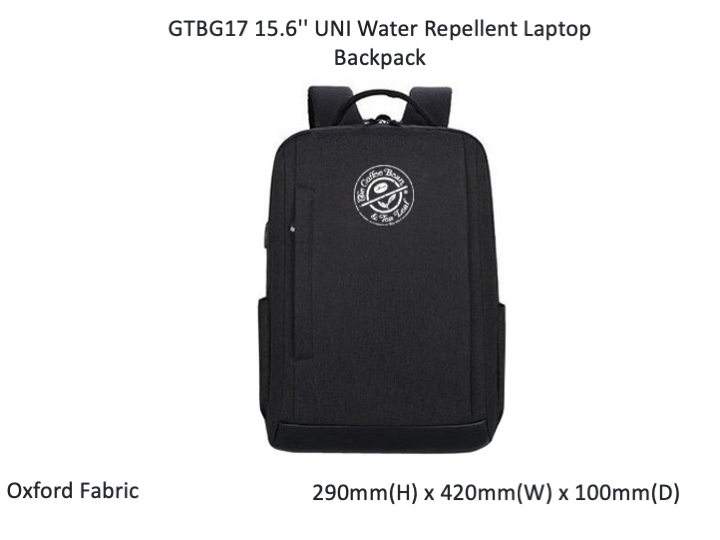 15.6'' UNI Water Repellent Laptop Backpack