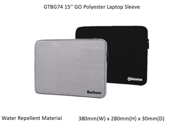 15'' GO Polyester Laptop Sleeve