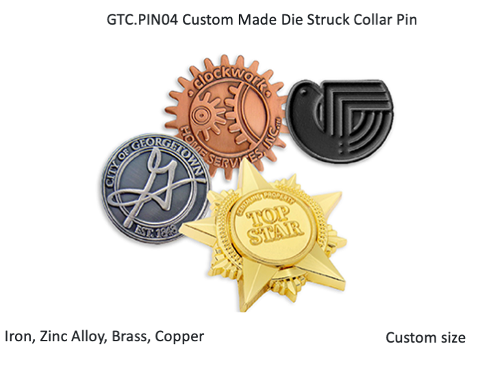 Custom Made Die Struck Collar Pin