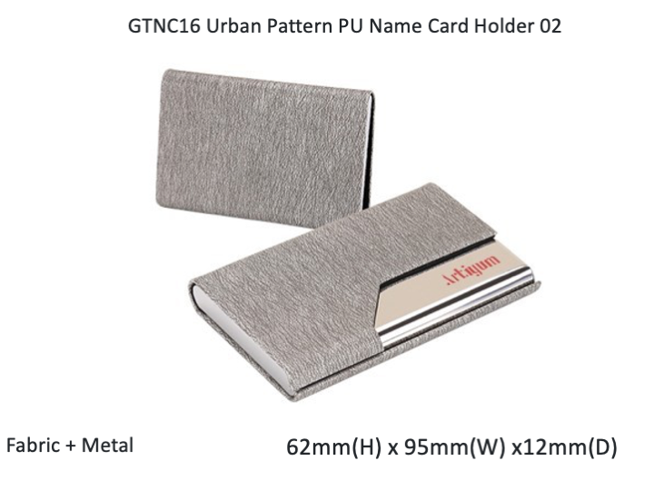 Urban Pattern PU Name Card Holder 02